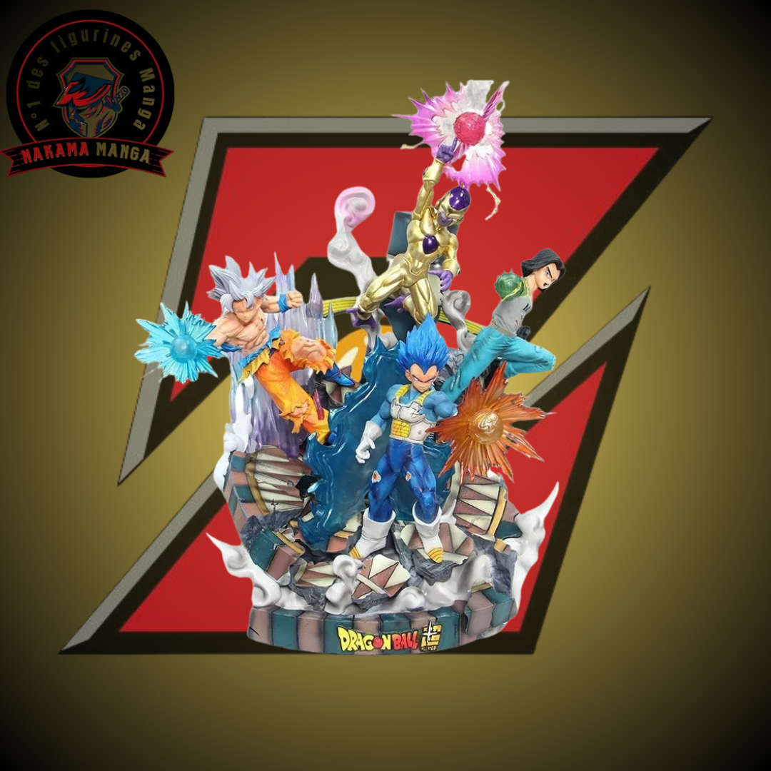 Figurine Dragon Ball Super - Vegeta / Goku / C17 / Freeza
