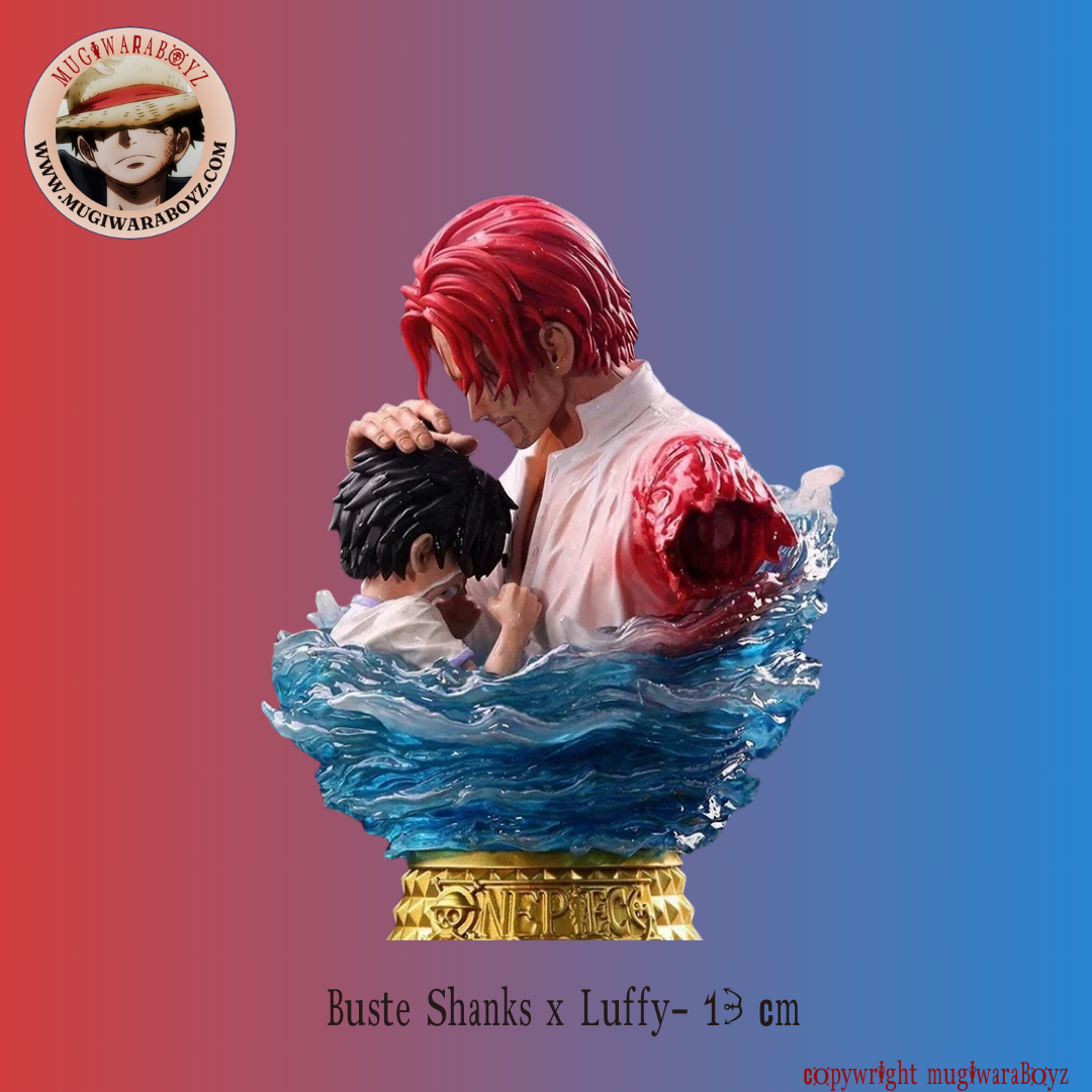 Figurine One Piece - Buste Shanks x Luffy