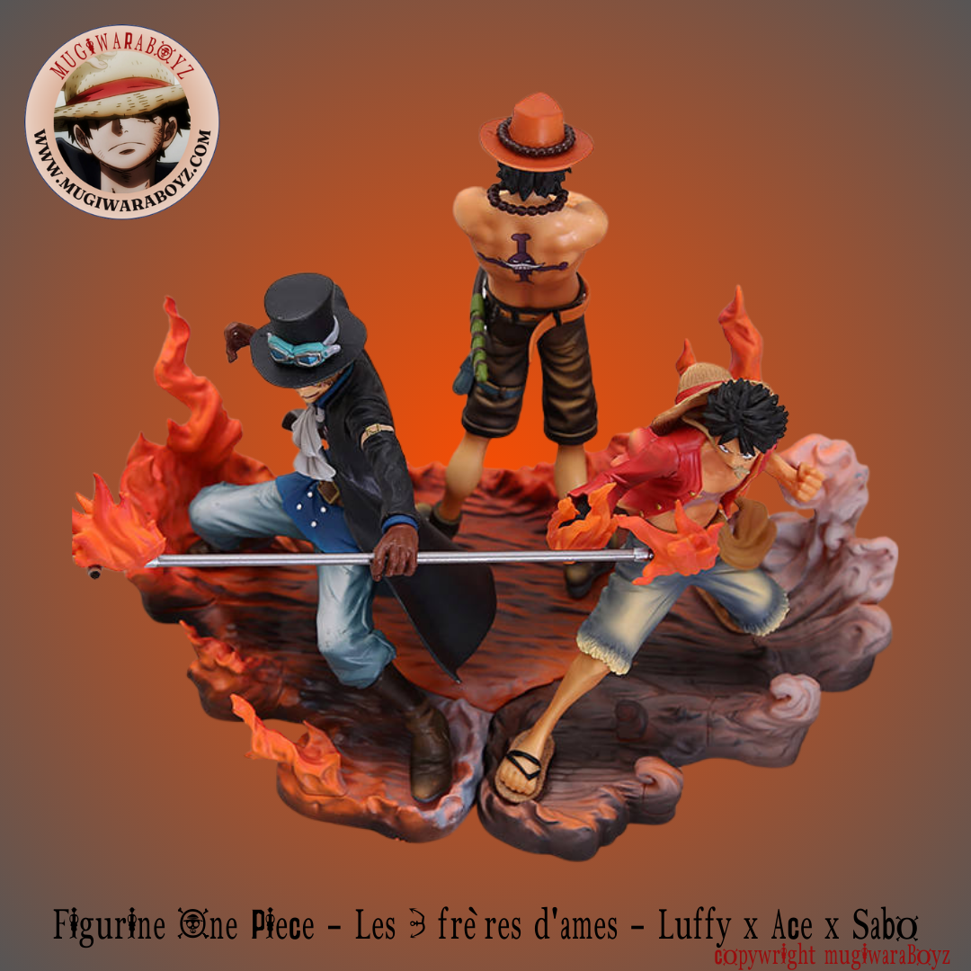 Figurine One Piece - Les 3 frères d'âmes - Luffy x Ace x Sabo