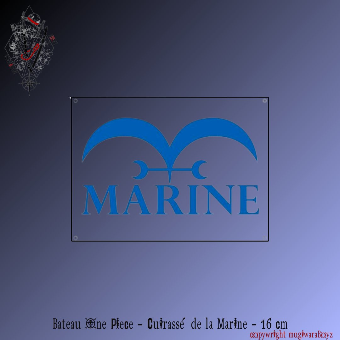 Bateau One Piece - Cuirassé de la Marine