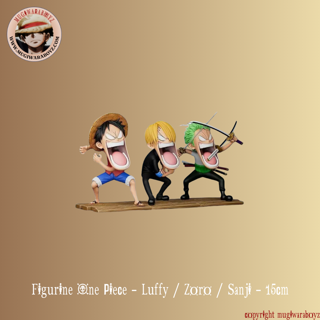 Figurine One Piece - Luffy / Zoro / Sanji