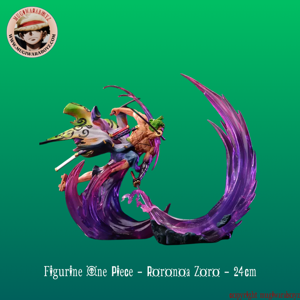 Figurine One Piece - Roronoa Zoro - Wano Île fantôme - 24 cm