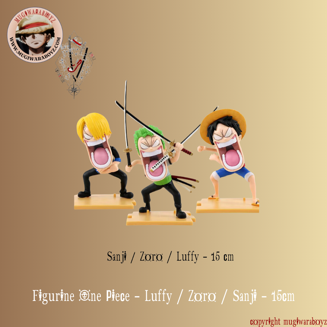 Figurine One Piece - Luffy / Zoro / Sanji
