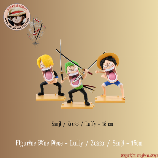 Figurine One Piece - Luffy / Zoro / Sanji
