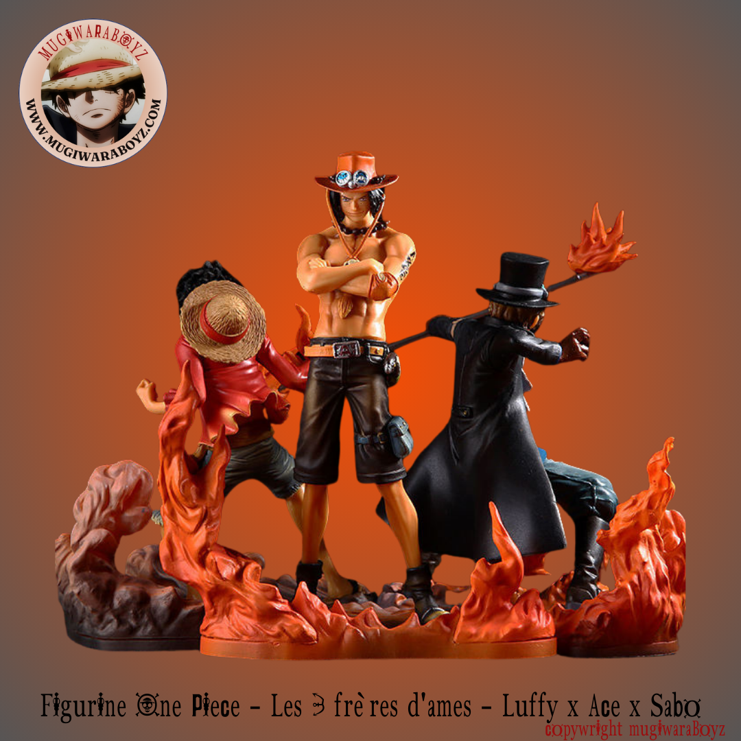 Figurine One Piece - Les 3 frères d'âmes - Luffy x Ace x Sabo