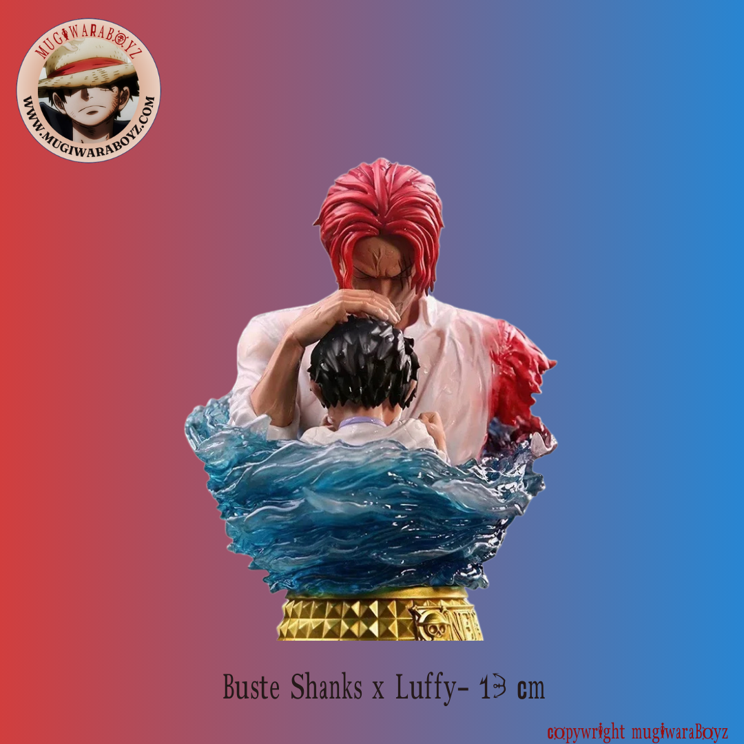Figurine One Piece - Buste Shanks x Luffy