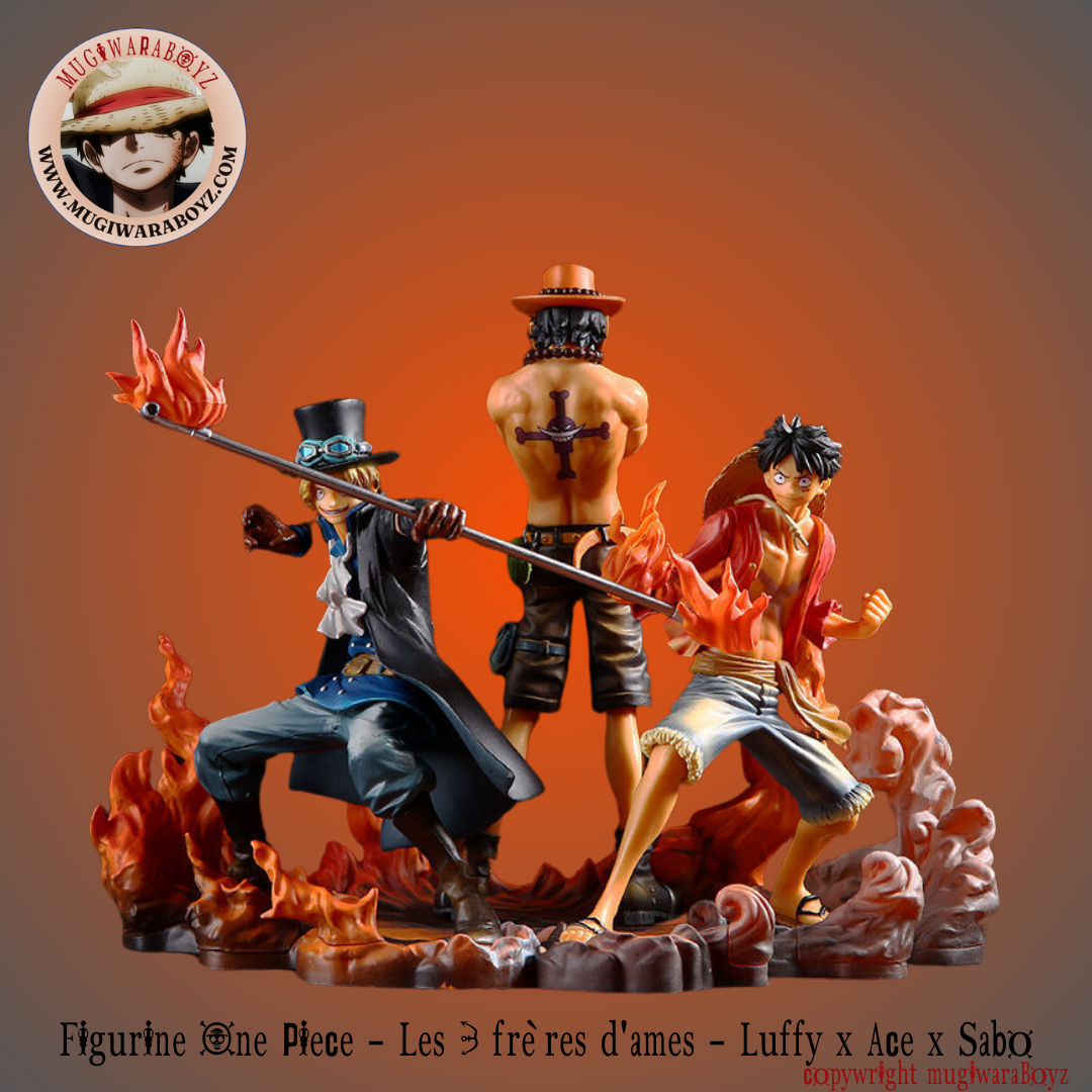 Figurine One Piece - Les 3 frères d'âmes - Luffy x Ace x Sabo