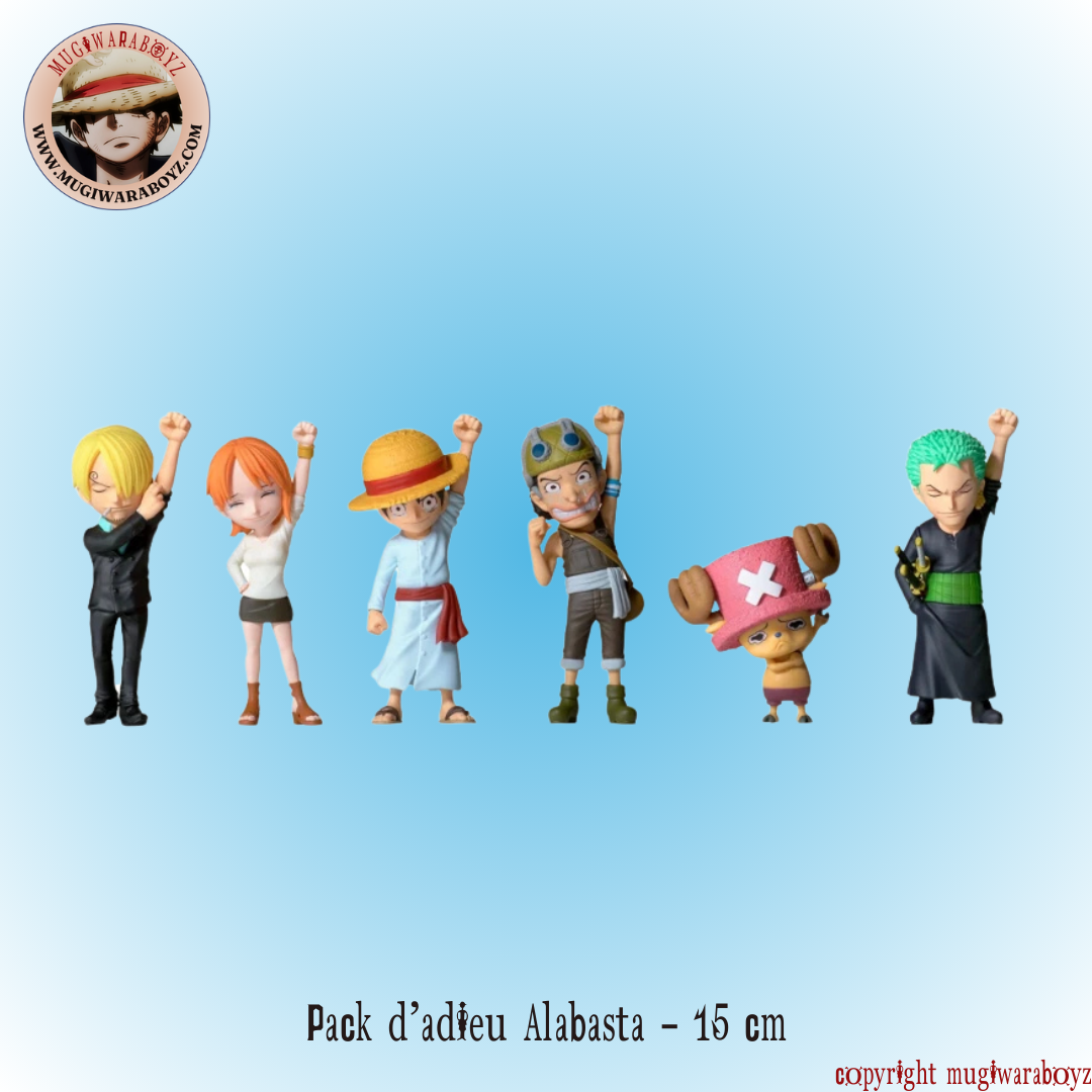 Figurine One Piece - Equipage Mugiwara - Adieu Alabasta