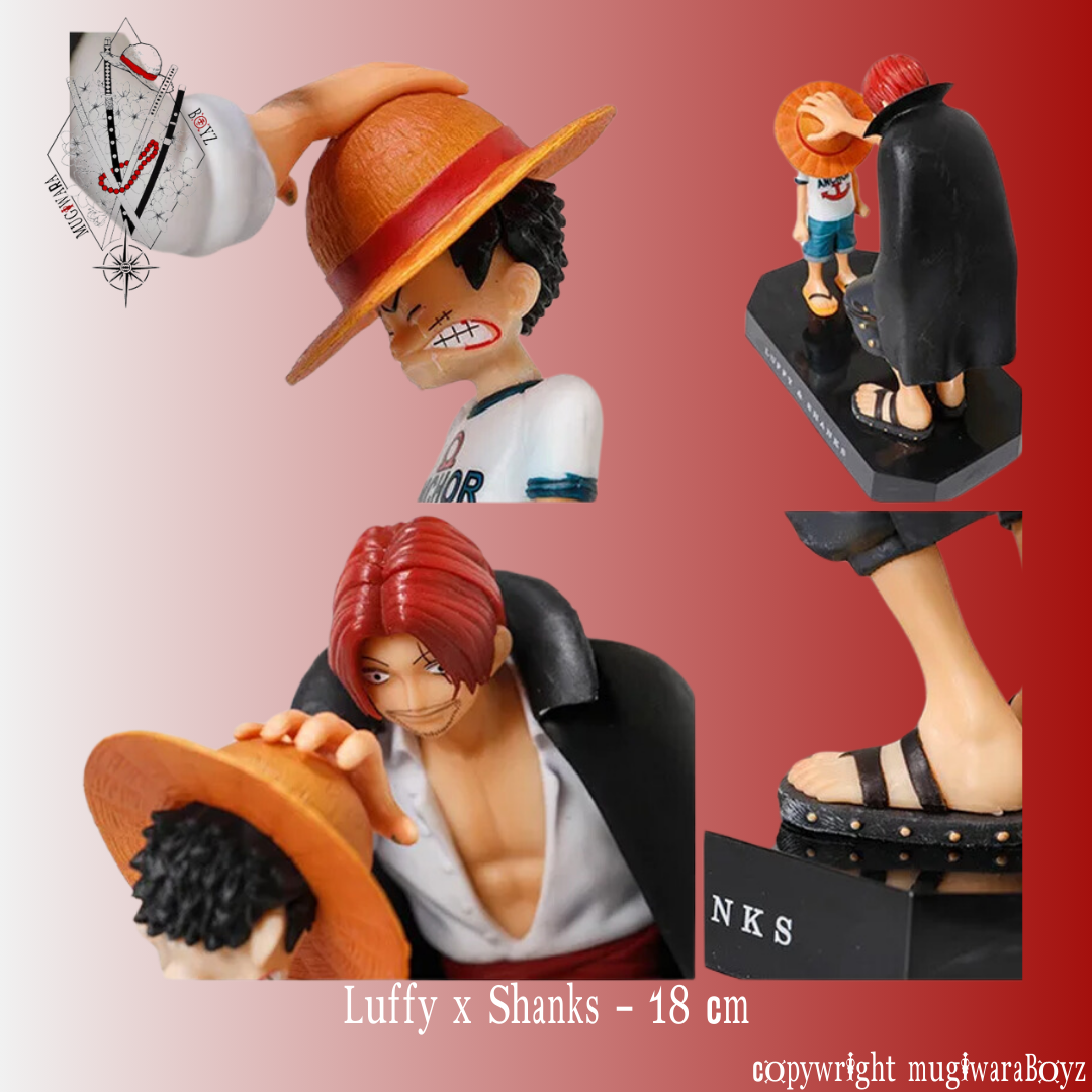 One Piece Figure - Luffy x Shanks