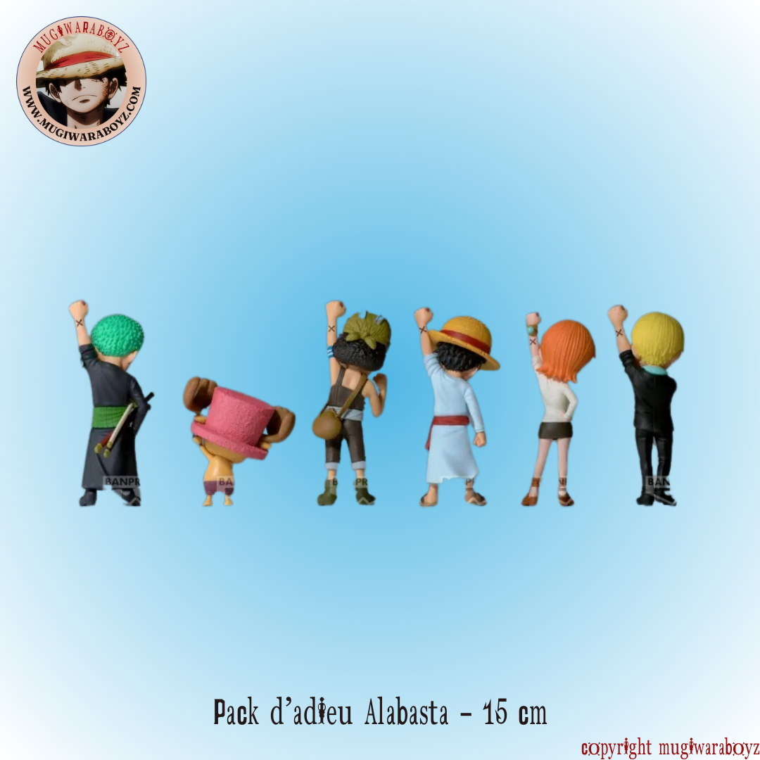 Figurine One Piece - Equipage Mugiwara - Adieu Alabasta