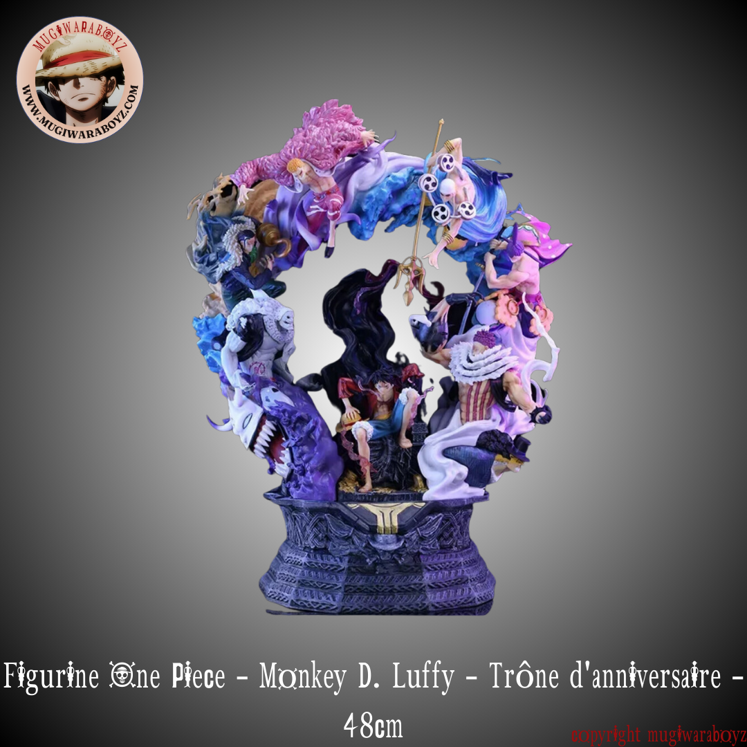 Figurine One Piece - Monkey D. Luffy - Trône d'anniversaire