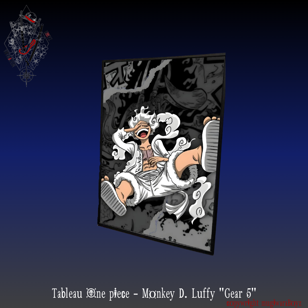 Tableau One piece - Monkey D. Luffy "Gear 5"