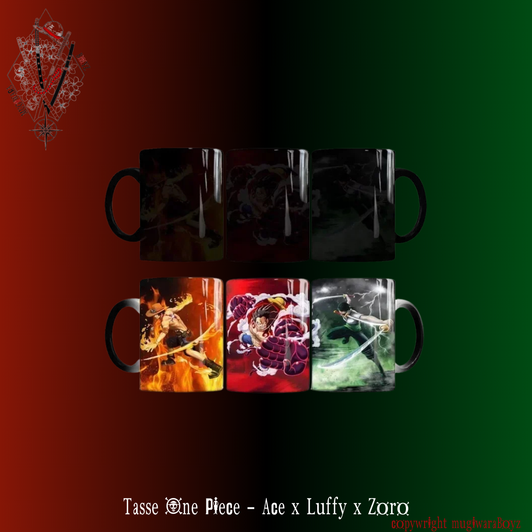 Tasse One Piece - Ace x Luffy x Zoro