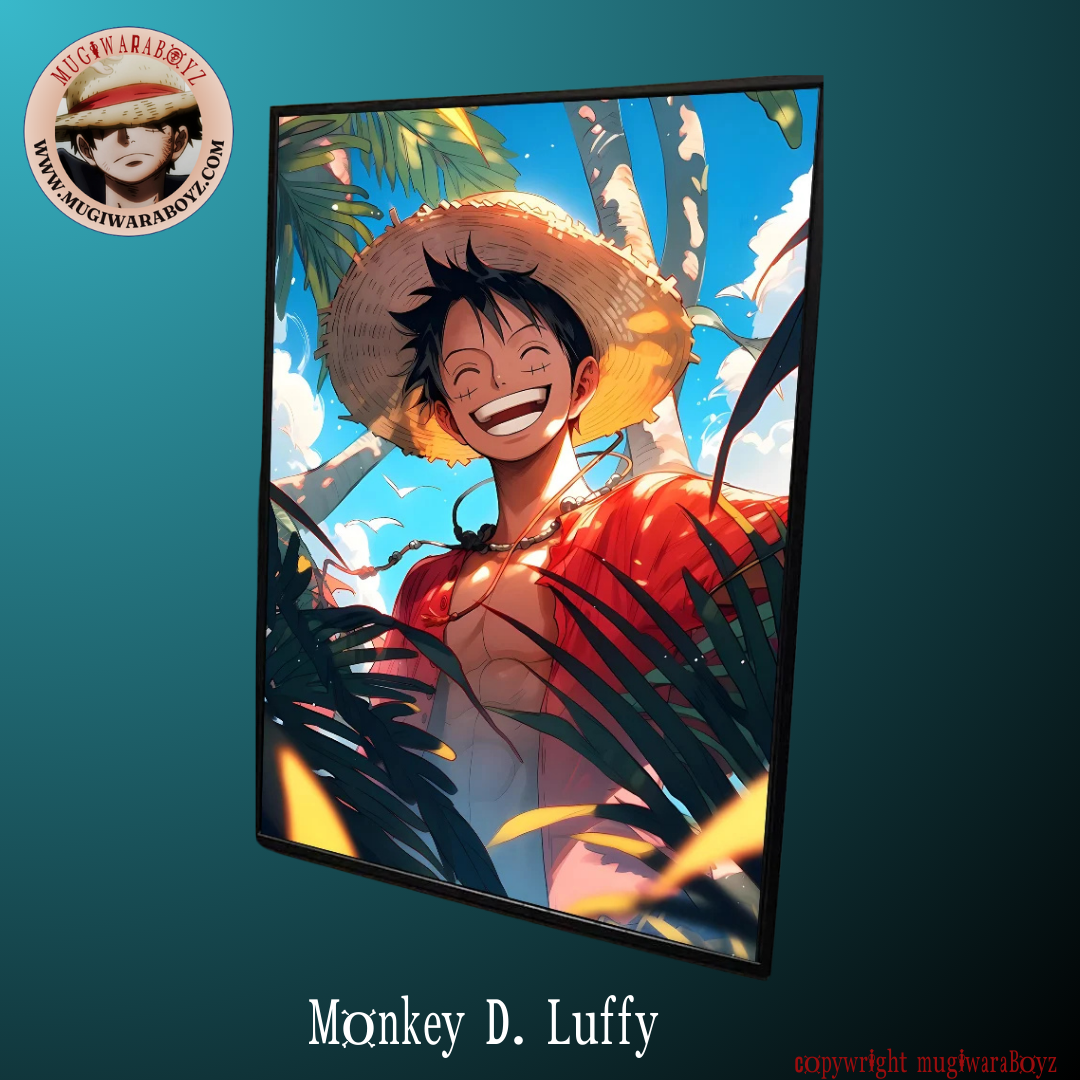 Tableau One piece - Luffy à la plage