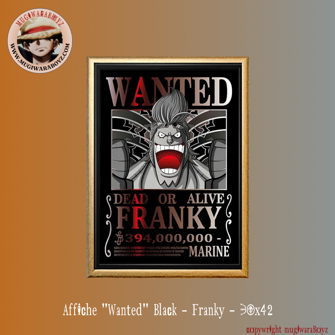 Affiche "Wanted" Black - Franky