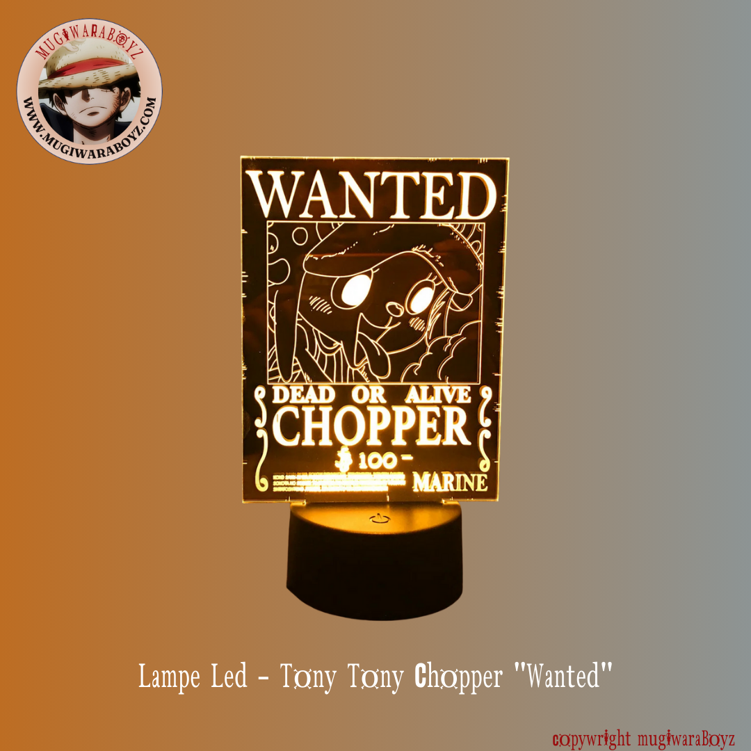 Lampe Led - Tony Tony Chopper "Wanted"