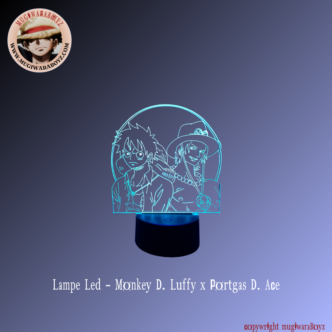 Led Lamp - Monkey D. Luffy x Portgas D. Ace