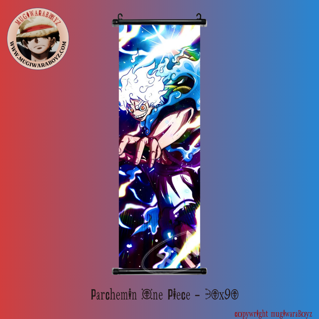 Parchemin One Piece - Luffy "Gear 5 : Foudre"