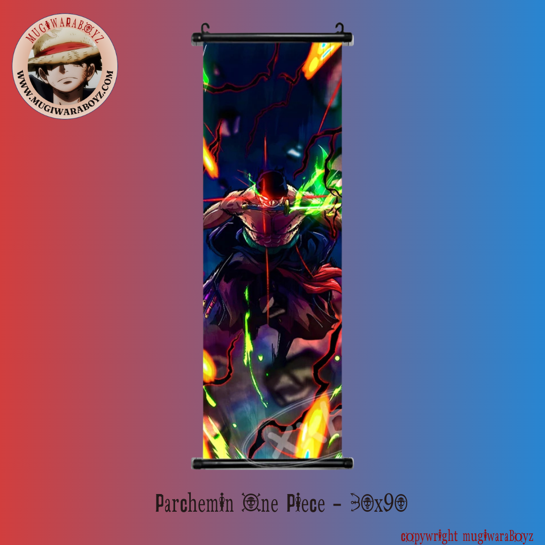 Parchemin One Piece - Roronoa Zoro "Roi des Enfers"