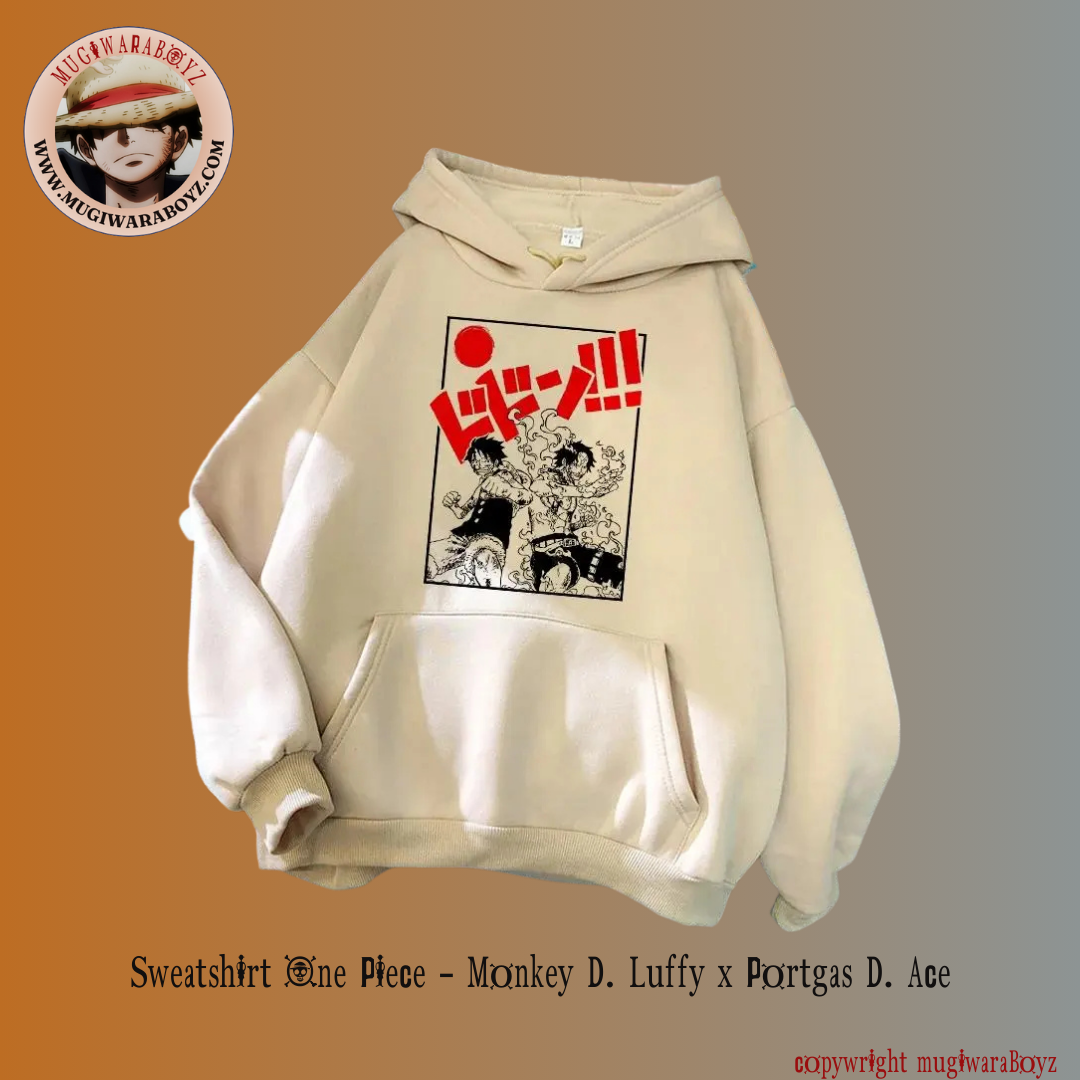 Sweatshirt One Piece - Monkey D. Luffy x Portgas D. Ace