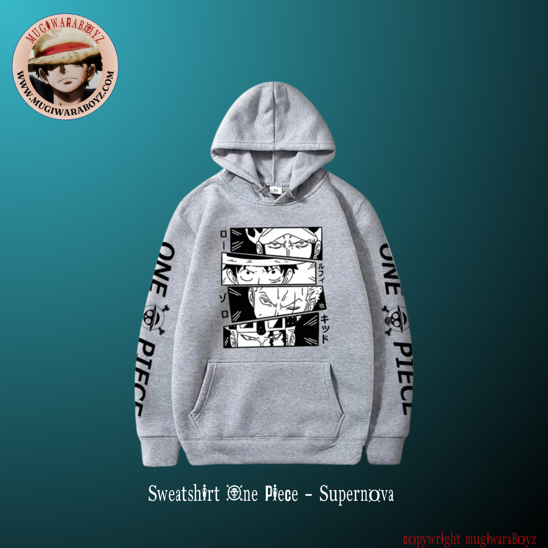One Piece Sweatshirt - Supernova - Gray