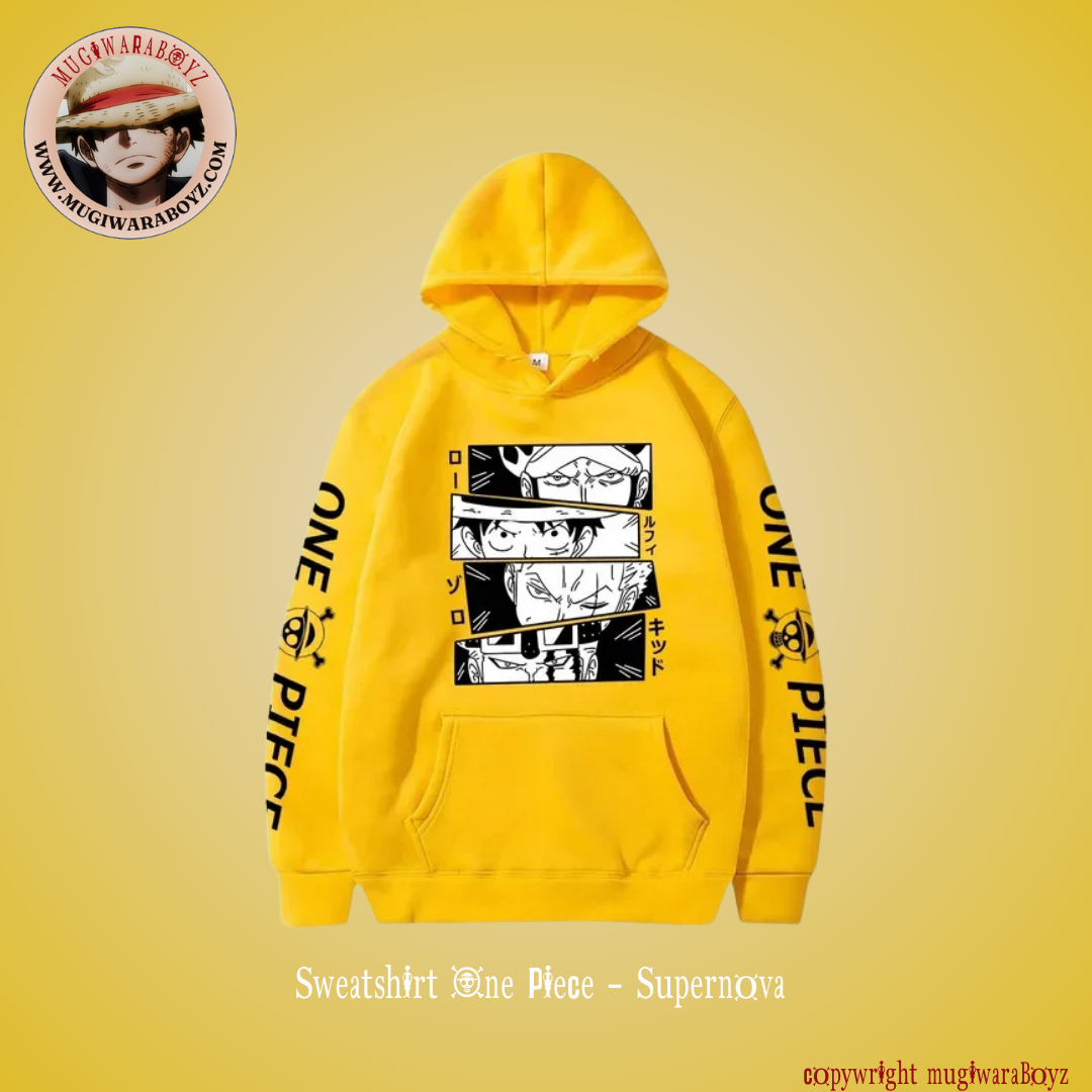 One Piece Sweatshirt - Supernova - Yellow