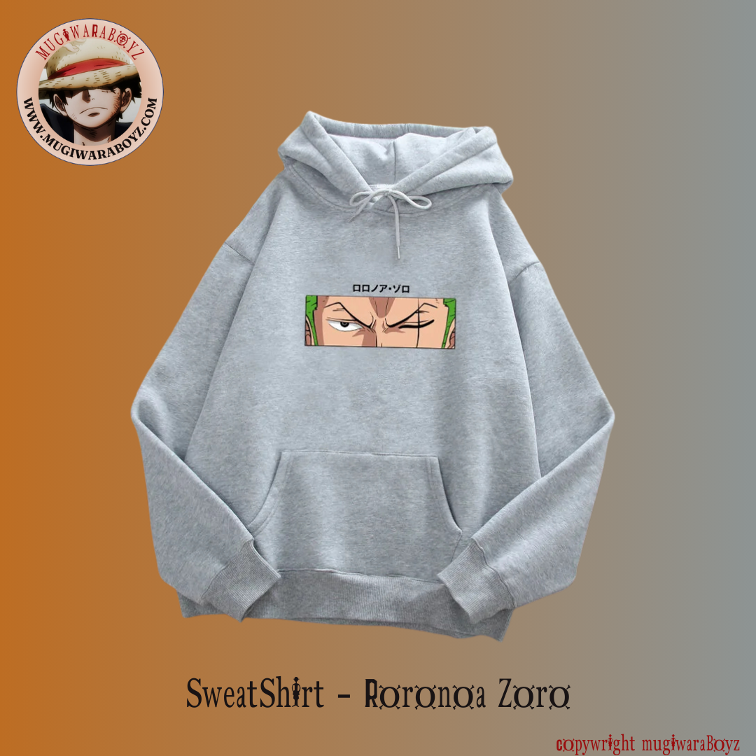 Sweatshirt One Piece - Roronoa Zoro - Gris