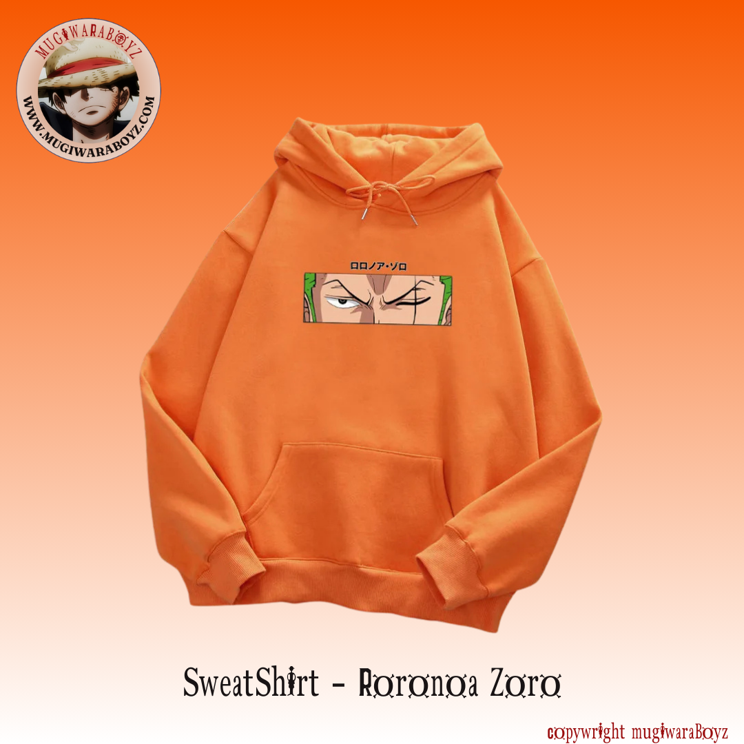 Sweatshirt One Piece - Roronoa Zoro - Orange