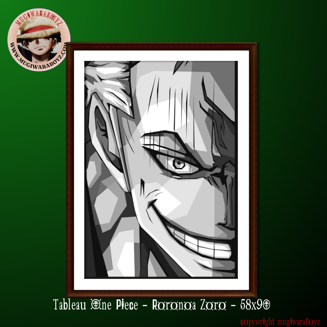 Tableau One Piece - Roronoa Zoro - 58x90