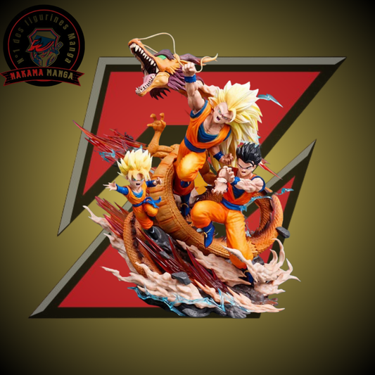 Figurine Dragon Ball Z - Goku & Gohan & Goten