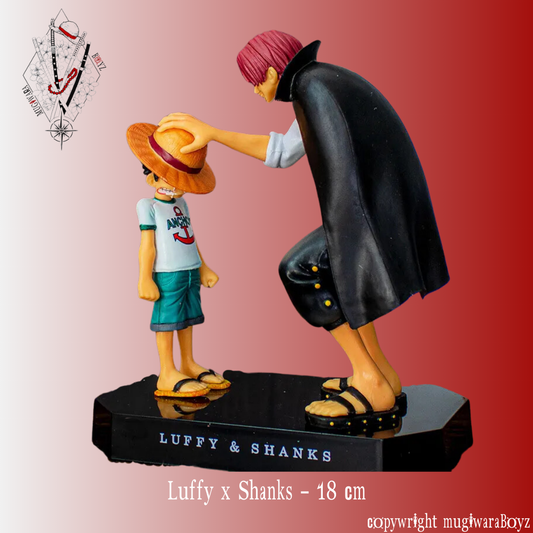 Figurine One Piece - Luffy x Shanks