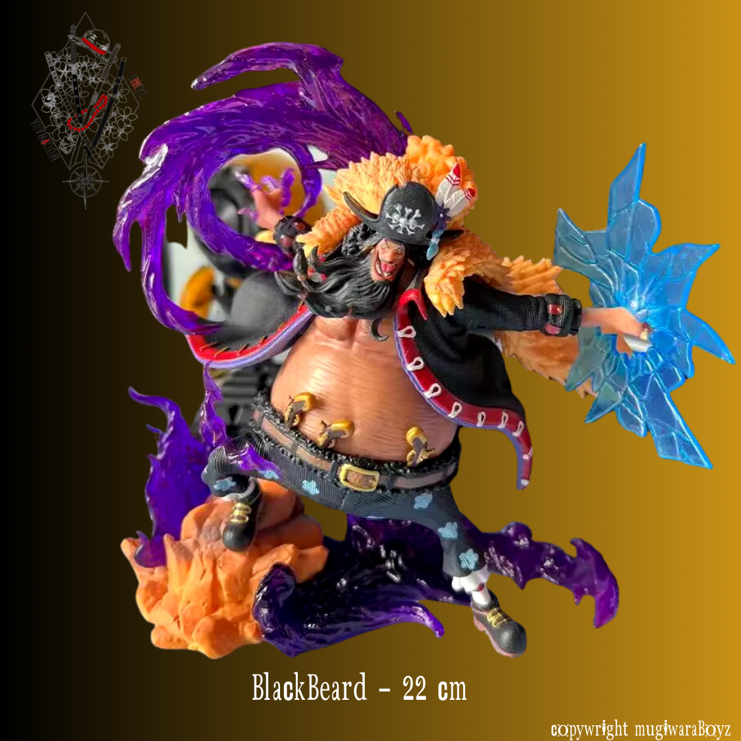Figurine One Piece  Barbe noire - Double attaque