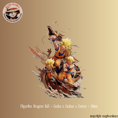 Figurine Dragon Ball - Goku x Gohan x Goten