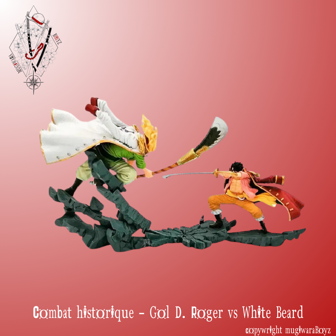 Figurine One Piece - Combat Historique - Gol D. Roger vs White Beard