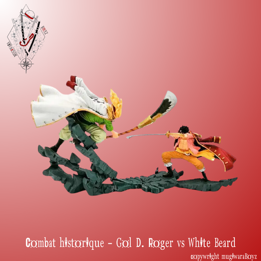 Figurine One Piece - Combat Historique - Gol D. Roger vs White Beard