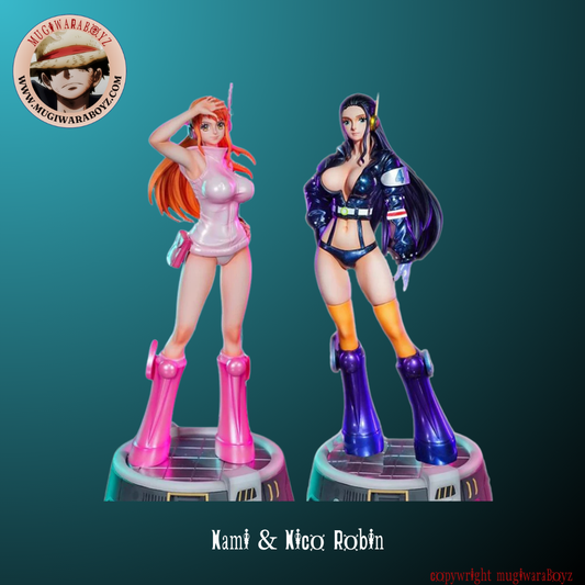 Figurine One Piece - Nami / Robin - Egghead