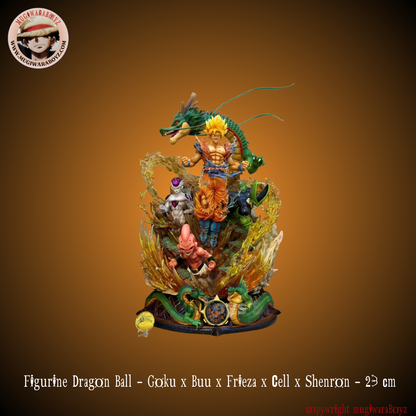 Figurine Dragon Ball - Goku x Buu x Frieza x Cell x Shenron