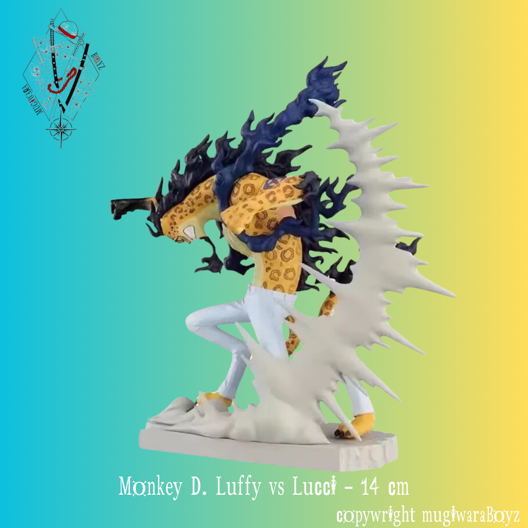 luffy vs rob lucci gear 5 One Piece Figure