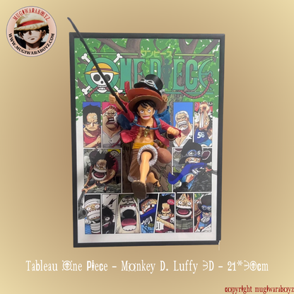 Tableau One Piece - Monkey D. Luffy 3D