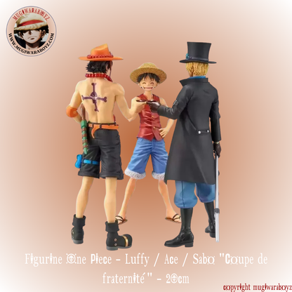 Figurine One Piece - Luffy / Ace / Sabo "Coupe de fraternité"