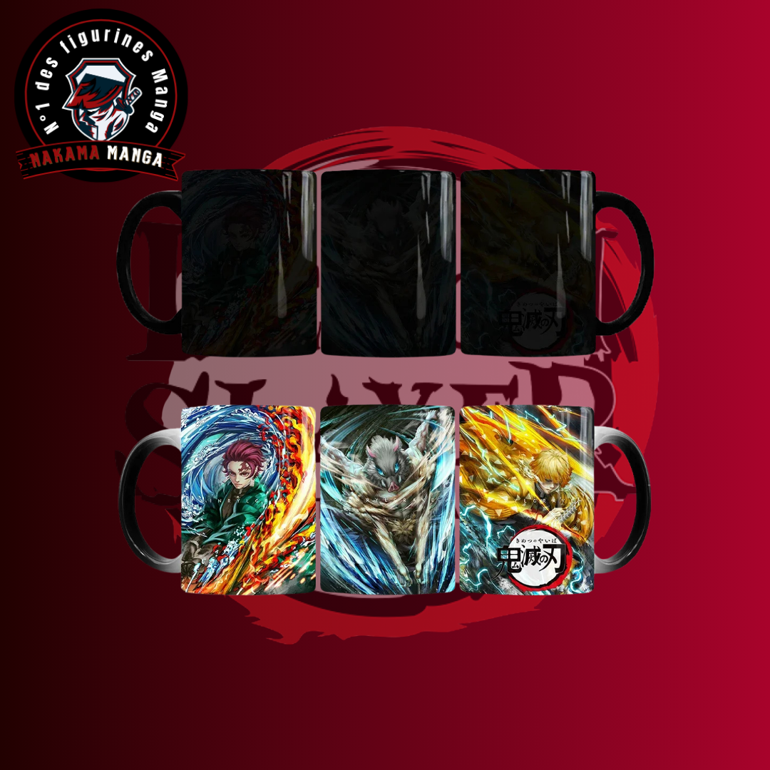 Tasse Thermosensible Demon Slayer - Tanjiro x Zenitsu x Inosuke