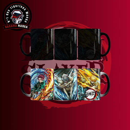 Tasse Thermosensible Demon Slayer - Tanjiro x Zenitsu x Inosuke