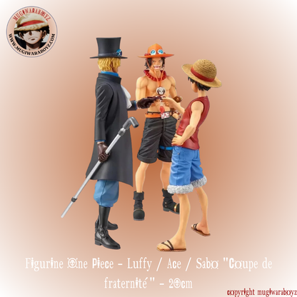 Figurine One Piece - Luffy / Ace / Sabo "Coupe de fraternité"