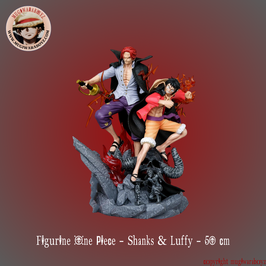 Figurine One Piece - Luffy & Shanks