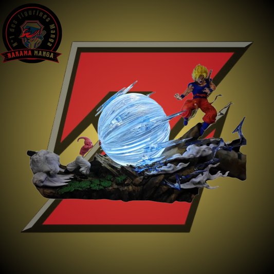 Figurine Dragon Ball Z - Goku SSJ2 vs Majin Buu