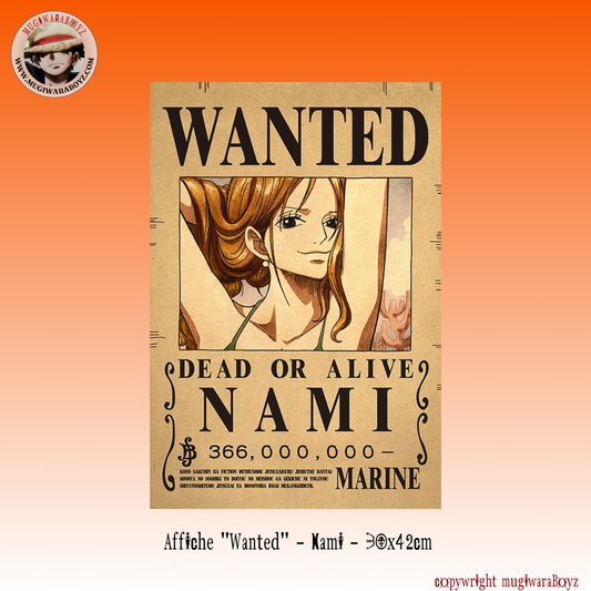 Affiche "Wanted" - Nami