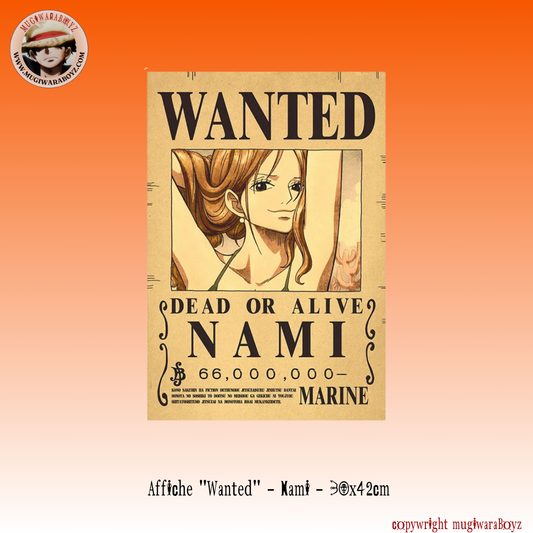 Affiche "Wanted" - Nami