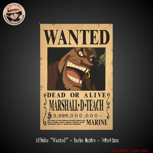 "Wanted" Poster - Blackbeard