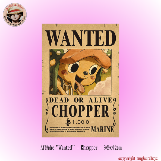 Affiche "Wanted" - Chopper