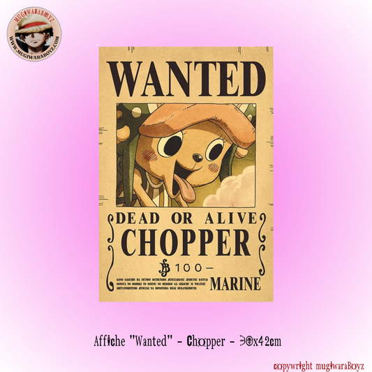 Affiche "Wanted" - Chopper